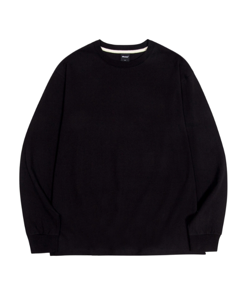 OKSTAR(オクスター)の「無地クルーネックオーバーサイズ長袖Tシャツ(Tシャツ/カットソー・レディース・ブラック/ホワイト・MEDIUM/LARGE/X-LARGE/2XL)」の2枚目の写真
