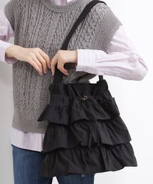 grove | 【撥水】ティアードドロストショルダー(ショルダーバッグ)