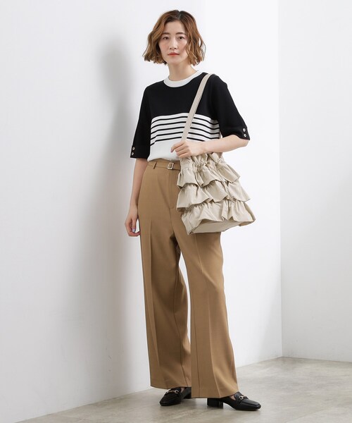 grove（グローブ）の「【撥水】ティアードドロストショルダー（ショルダーバッグ・レディース・ダークグレー/ブラック/ナチュラル・00）」の9枚目の写真