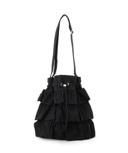 grove（グローブ）の「【撥水】ティアードドロストショルダー（ショルダーバッグ・レディース・ダークグレー/ブラック/ナチュラル・00）」の11枚目の写真