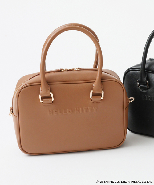 Spick & Span(スピックアンドスパン)の「《追加》HELLO KITTY S&S HASHIBAMI ミニボストンバッグ(ボストンバッグ・レディース・ブラック/キャメル・FREE)」の2枚目の写真