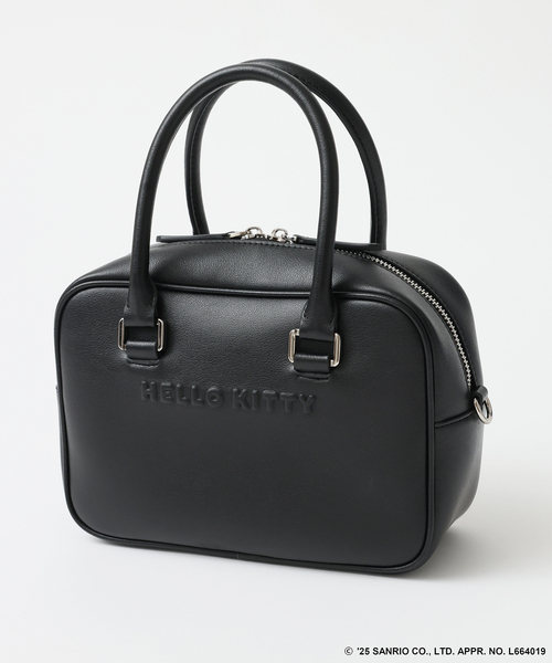 Spick & Span(スピックアンドスパン)の「《追加》HELLO KITTY S&S HASHIBAMI ミニボストンバッグ(ボストンバッグ・レディース・ブラック/キャメル・FREE)」の1枚目の写真