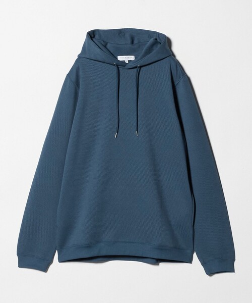 A DAY IN THE LIFE UNITED ARROWS(アデイインザライフユナイテッドアローズ)の「バウンシー ツイル ジャガード パーカー<A DAY IN THE LIFE>(パーカー・メンズ・ブラック/ライトグレー/コバルトブルー・L/M)」の1枚目の写真