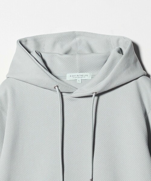 A DAY IN THE LIFE UNITED ARROWS(アデイインザライフユナイテッドアローズ)の「バウンシー ツイル ジャガード パーカー<A DAY IN THE LIFE>(パーカー・メンズ・ブラック/ライトグレー/コバルトブルー・L/M)」の15枚目の写真