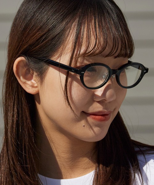 aim/エイム オーバルシェイプ メガネ クリアレンズ カラーレンズ