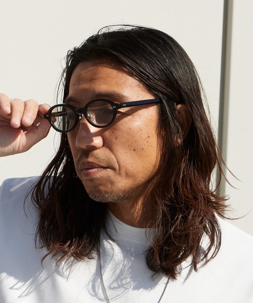 aim/エイム オーバルシェイプ メガネ クリアレンズ カラーレンズ