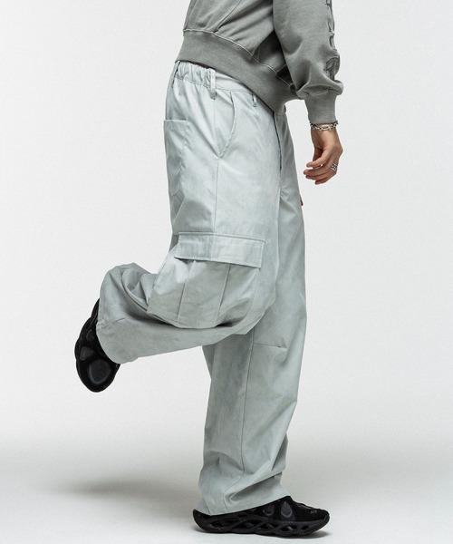 ACID WASH NYRON CARGO PANTS / アシッドウォッシュナイロンカーゴ