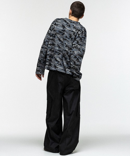 ACID WASH NYRON CARGO PANTS / アシッドウォッシュナイロンカーゴ