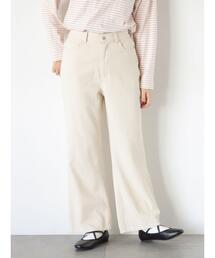 【オーガニックコットン】デニムフレアパンツ