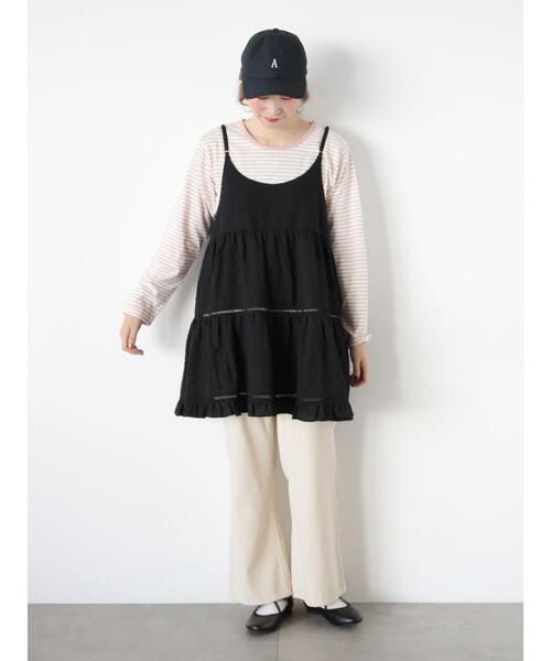 Samansa Mos2（サマンサ モスモス）の「【オーガニックコットン】デニムフレアパンツ（その他パンツ・レディース・サックスブルー/ブルー/キナリ・L/XL/S/M）」の13枚目の写真