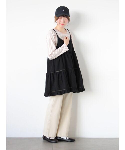 Samansa Mos2（サマンサ モスモス）の「【オーガニックコットン】デニムフレアパンツ（その他パンツ・レディース・サックスブルー/ブルー/キナリ・L/XL/S/M）」の14枚目の写真