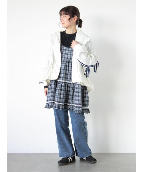 Samansa Mos2（サマンサ モスモス）の「【オーガニックコットン】デニムフレアパンツ（その他パンツ・レディース・サックスブルー/ブルー/キナリ・L/XL/S/M）」の21枚目の写真