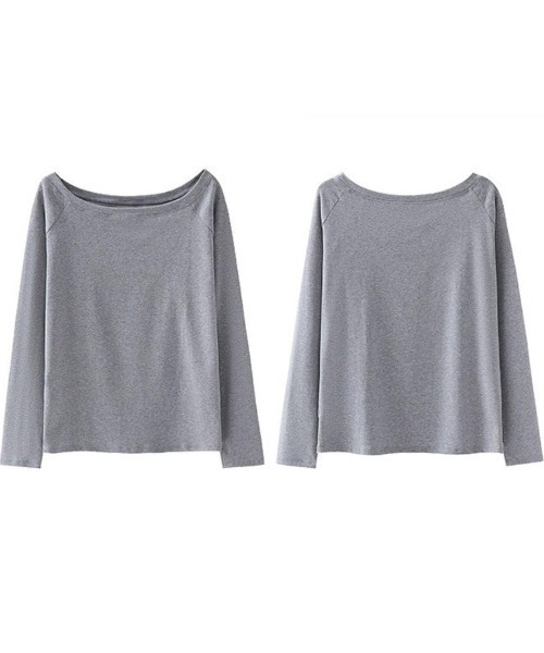 maison de LATIR(メゾンドラティール)の「綺麗め抜け感作る大人オフショルカットソー(Tシャツ/カットソー・レディース・ホワイト/ブラック/グレー・FREE)」の11枚目の写真