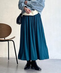 un dix cors（アンディコール）の「ヴィンテージサテンプリーツスカート（スカート）」