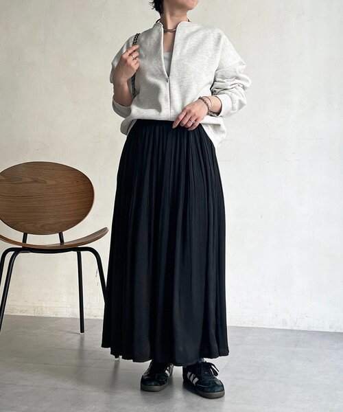 un dix cors（アンディコール）の「ヴィンテージサテンプリーツスカート（スカート・レディース・ブラック/グリーン/ピンク/ブルー系その他・FREE）」の7枚目の写真