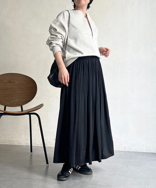 un dix cors（アンディコール）の「ヴィンテージサテンプリーツスカート（スカート・レディース・ブラック/グリーン/ピンク/ブルー系その他・FREE）」の9枚目の写真