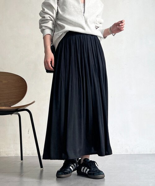 un dix cors（アンディコール）の「ヴィンテージサテンプリーツスカート（スカート・レディース・ブラック/グリーン/ピンク/ブルー系その他・FREE）」の13枚目の写真