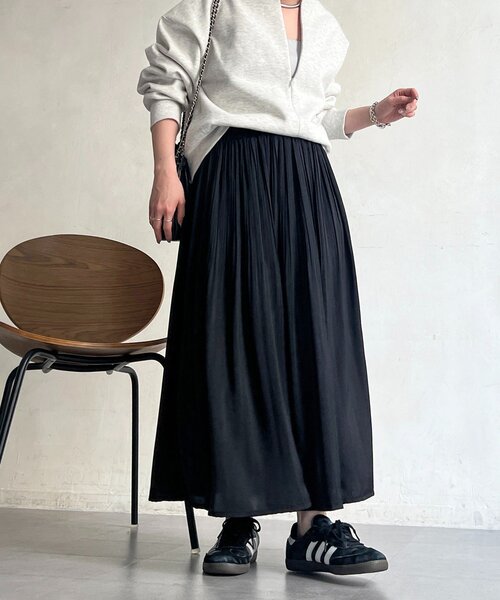 un dix cors（アンディコール）の「ヴィンテージサテンプリーツスカート（スカート・レディース・ブラック/グリーン/ピンク/ブルー系その他・FREE）」の14枚目の写真