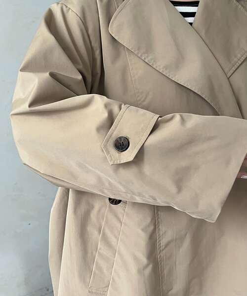 prose verse（プロズヴェール）の「バックギャザーミドル丈Aライントレンチコート（トレンチコート・レディース・ベージュ・LARGE/MEDIUM/SMALL）」の20枚目の写真