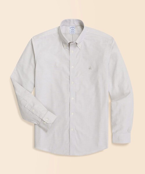 BROOKS BROTHERS(ブルックスブラザーズ)の「ストレッチオックスフォード GFロゴ シーズナルカラー カジュアルシャツ Regular Fit(シャツ/ブラウス・メンズ・ブラック/グレー・X-LARGE/SMALL/MEDIUM/LARGE)」の2枚目の写真