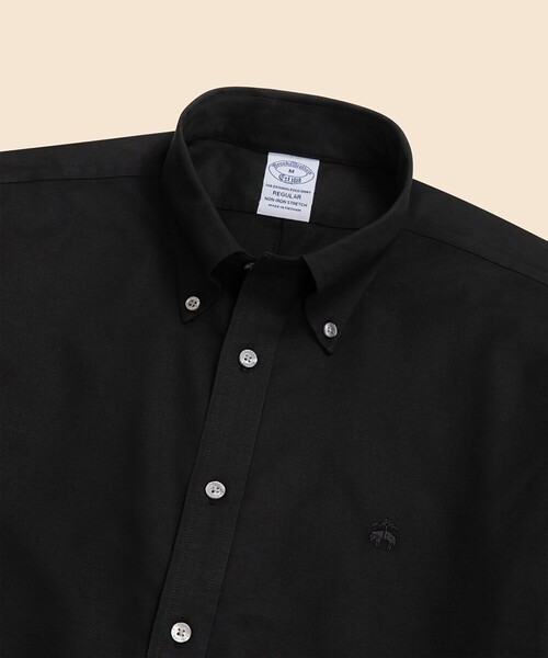 BROOKS BROTHERS(ブルックスブラザーズ)の「ストレッチオックスフォード GFロゴ シーズナルカラー カジュアルシャツ Regular Fit(シャツ/ブラウス・メンズ・ブラック/グレー・X-LARGE/SMALL/MEDIUM/LARGE)」の3枚目の写真