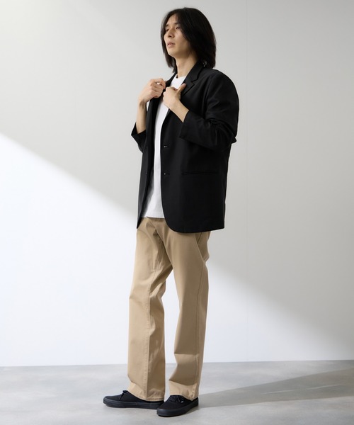 Mac-House(マックハウス)の「REALSTANDARD マイカラーズ スラッシュポケット チノパンツ(チノパンツ・メンズ・ブラック/ベージュ/グレー・S/M/L/XL)」の15枚目の写真