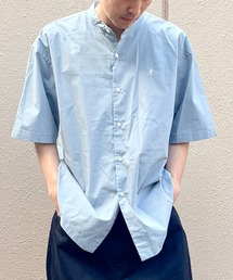GYMPHLEX | Gymphlex/ジムフレックス バンドカラーショートスリーブシャツ BAND COLLAR SHORTSLEEVE SHIRT GY-B0371 TTO(シャツ/ブラウス)