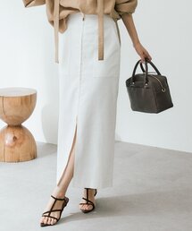 RIVE DROITE | 予約【ウオッシャブル/多機能】フロントZIPタイトスカート(スカート)