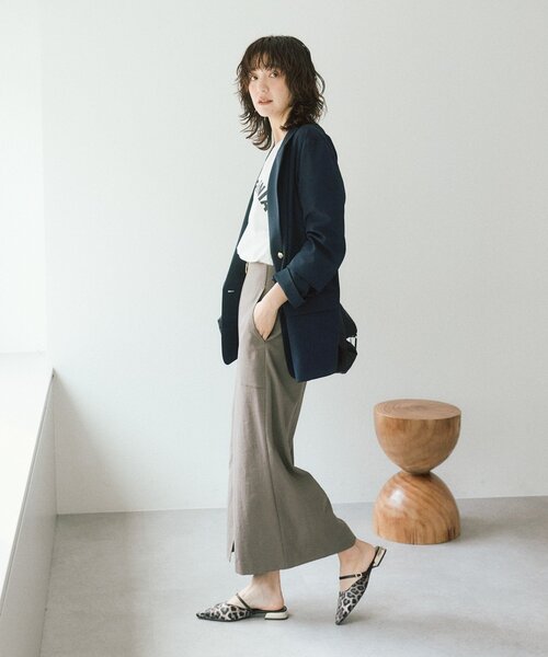 RIVE DROITE（リヴドロワ）の「予約【ウオッシャブル/多機能】フロントZIPタイトスカート（スカート・レディース・カーキ/ブラウン/オフホワイト・36/38）」の17枚目の写真