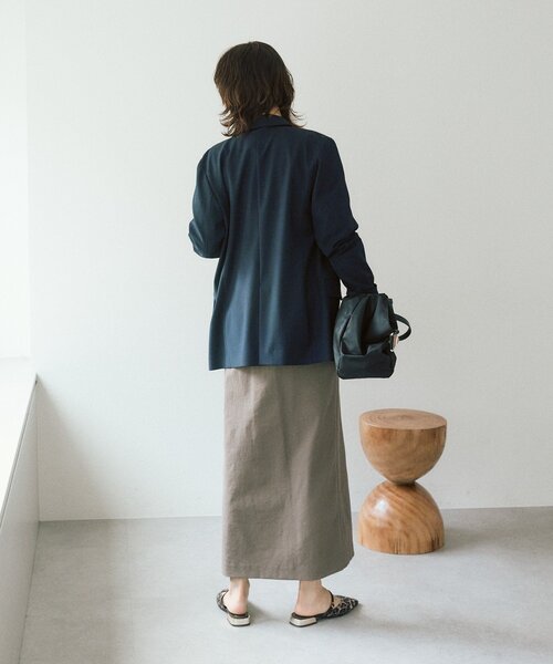 RIVE DROITE（リヴドロワ）の「予約【ウオッシャブル/多機能】フロントZIPタイトスカート（スカート・レディース・カーキ/ブラウン/オフホワイト・36/38）」の18枚目の写真