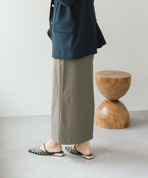 RIVE DROITE（リヴドロワ）の「予約【ウオッシャブル/多機能】フロントZIPタイトスカート（スカート・レディース・カーキ/ブラウン/オフホワイト・36/38）」の22枚目の写真