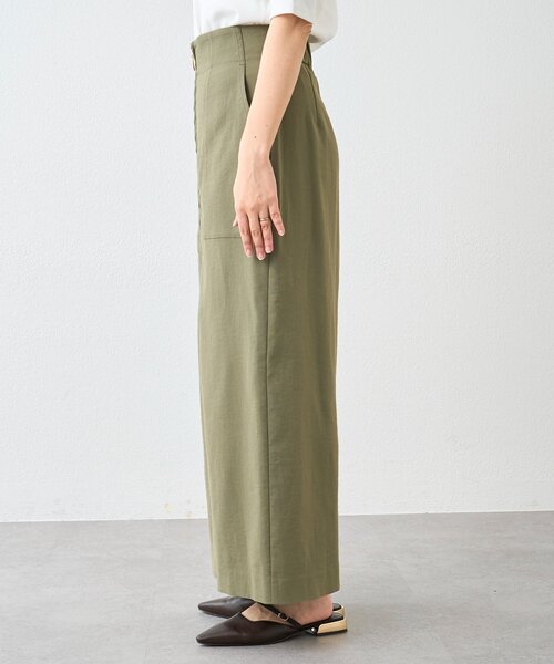 RIVE DROITE(リヴドロワ)の「【ウオッシャブル】フロントZIPタイトスカート(スカート・レディース・カーキ/ブラウン/オフホワイト・36/38)」の4枚目の写真