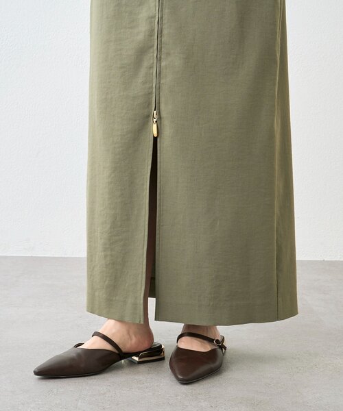 RIVE DROITE(リヴドロワ)の「【ウオッシャブル】フロントZIPタイトスカート(スカート・レディース・カーキ/ブラウン/オフホワイト・36/38)」の8枚目の写真