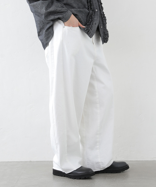 JOURNAL STANDARD LUXE（ジャーナルスタンダード　ラックス）の「11OZデニム スウィッチパンツ（001/010）（デニムパンツ・レディース・ブラック/ホワイト・SMALL/MEDIUM）」の2枚目の写真