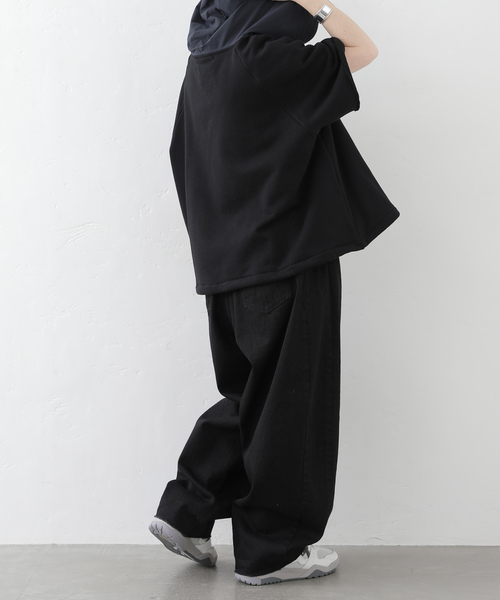 JOURNAL STANDARD LUXE（ジャーナルスタンダード　ラックス）の「11OZデニム スウィッチパンツ（001/010）（デニムパンツ・レディース・ブラック/ホワイト・SMALL/MEDIUM）」の7枚目の写真