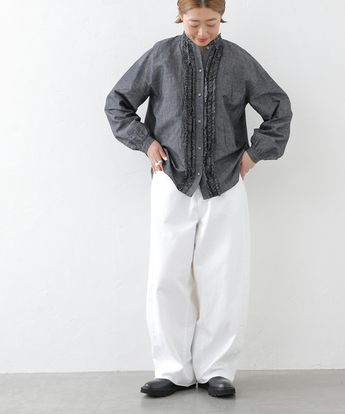 JOURNAL STANDARD LUXE（ジャーナルスタンダード　ラックス）の「11OZデニム スウィッチパンツ（001/010）（デニムパンツ・レディース・ブラック/ホワイト・SMALL/MEDIUM）」の8枚目の写真