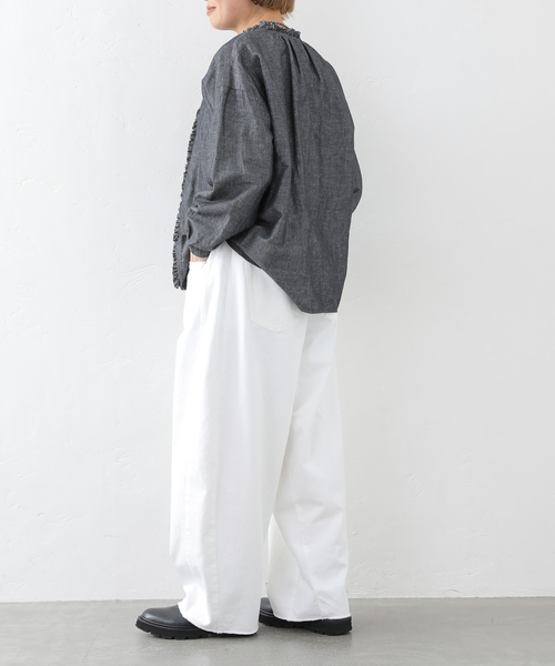 JOURNAL STANDARD LUXE（ジャーナルスタンダード　ラックス）の「11OZデニム スウィッチパンツ（001/010）（デニムパンツ・レディース・ブラック/ホワイト・SMALL/MEDIUM）」の10枚目の写真