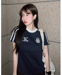 W LLF UNIFORM S/S TEE(NAVY)