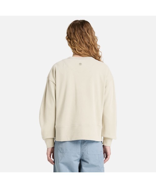 Timberland(ティンバーランド)の「クルーネック スウェットシャツ レディース(スウェット・レディース・アイボリー・LARGE/X-LARGE/SMALL/MEDIUM)」の4枚目の写真
