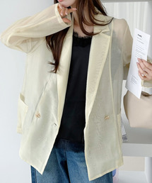 Ada.（エイダ）の「シアーダブル テーラードジャケット（テーラードジャケット）」