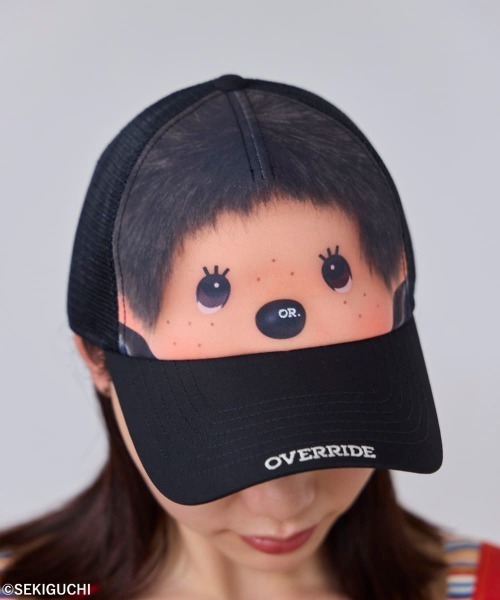OVERRIDE（オーバーライド）の「OVERRIDE  x Monchhichi MESH CAP-FACE / オーバーライド（キャップ・レディース・ブラック・57~59cm）」の7枚目の写真