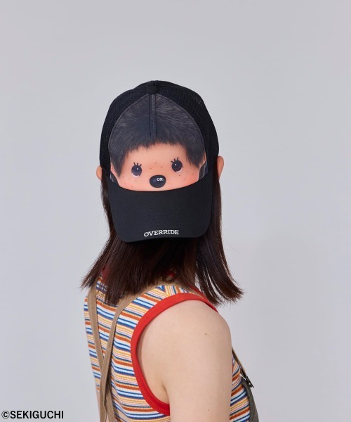 OVERRIDE（オーバーライド）の「OVERRIDE  x Monchhichi MESH CAP-FACE / オーバーライド（キャップ・レディース・ブラック・57~59cm）」の11枚目の写真