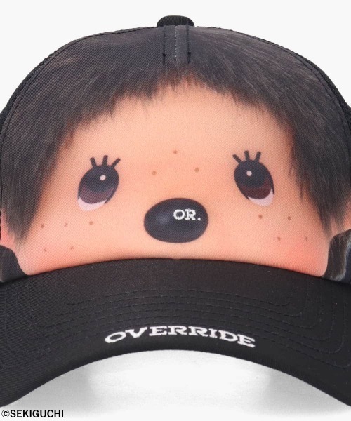 OVERRIDE（オーバーライド）の「OVERRIDE  x Monchhichi MESH CAP-FACE / オーバーライド（キャップ・レディース・ブラック・57~59cm）」の19枚目の写真