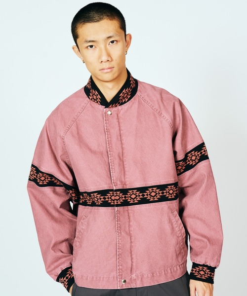 PENNEYS(ぺニーズ)の「PENNEY'S / ぺニーズ DUCK SANTA FE JACKET ダック ユーズド加工 ネイティブジャケット(ブルゾン・メンズ・ワイン/チャコールグレー/ブラック・MEDIUM/LARGE)」の8枚目の写真