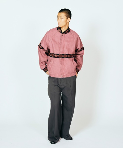 PENNEYS(ぺニーズ)の「PENNEY'S / ぺニーズ DUCK SANTA FE JACKET ダック ユーズド加工 ネイティブジャケット(ブルゾン・メンズ・ワイン/チャコールグレー/ブラック・MEDIUM/LARGE)」の9枚目の写真