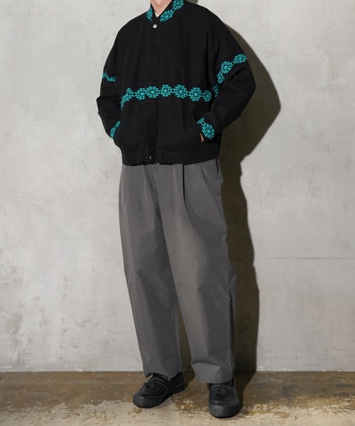 PENNEYS(ぺニーズ)の「PENNEY'S / ぺニーズ DUCK SANTA FE JACKET ダック ユーズド加工 ネイティブジャケット(ブルゾン・メンズ・ワイン/チャコールグレー/ブラック・MEDIUM/LARGE)」の11枚目の写真
