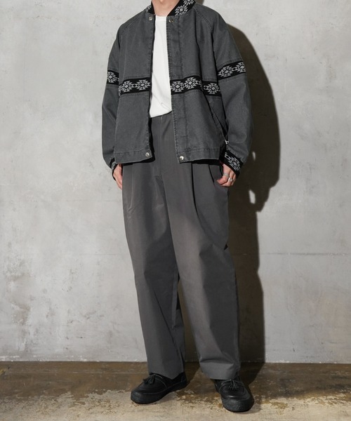 PENNEYS(ぺニーズ)の「PENNEY'S / ぺニーズ DUCK SANTA FE JACKET ダック ユーズド加工 ネイティブジャケット(ブルゾン・メンズ・ワイン/チャコールグレー/ブラック・MEDIUM/LARGE)」の13枚目の写真