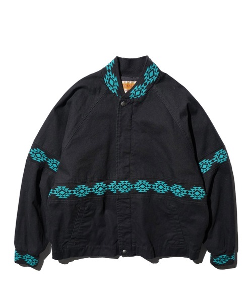 PENNEYS(ぺニーズ)の「PENNEY'S / ぺニーズ DUCK SANTA FE JACKET ダック ユーズド加工 ネイティブジャケット(ブルゾン・メンズ・ワイン/チャコールグレー/ブラック・MEDIUM/LARGE)」の16枚目の写真