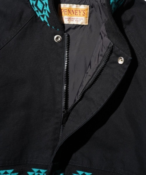 PENNEYS(ぺニーズ)の「PENNEY'S / ぺニーズ DUCK SANTA FE JACKET ダック ユーズド加工 ネイティブジャケット(ブルゾン・メンズ・ワイン/チャコールグレー/ブラック・MEDIUM/LARGE)」の19枚目の写真