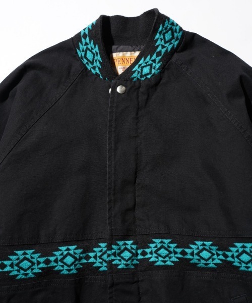 PENNEYS(ぺニーズ)の「PENNEY'S / ぺニーズ DUCK SANTA FE JACKET ダック ユーズド加工 ネイティブジャケット(ブルゾン・メンズ・ワイン/チャコールグレー/ブラック・MEDIUM/LARGE)」の20枚目の写真
